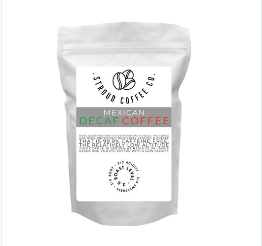 Using water from the highest mountain in Mexico, this coffee has been processed naturally leaving a coffee that is 99.9% caffeine free.
Our coffee is from the variet
